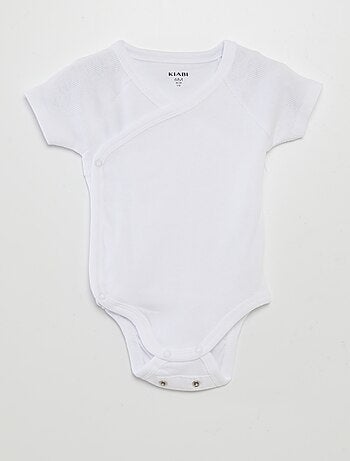 Set van 3 rompertjes met ribbeltextuur