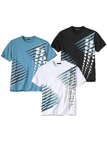 Set van 3 graphic sport T-shirts - ATLAS FOR MEN