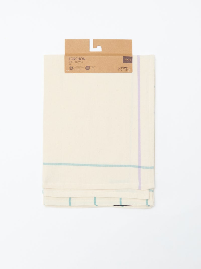 Set van 3 handdoeken - Kiabi Home Biege - Kiabi