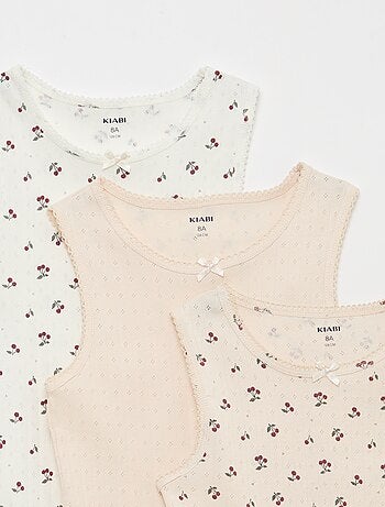 Set van 3 hemdjes van ajourtricot