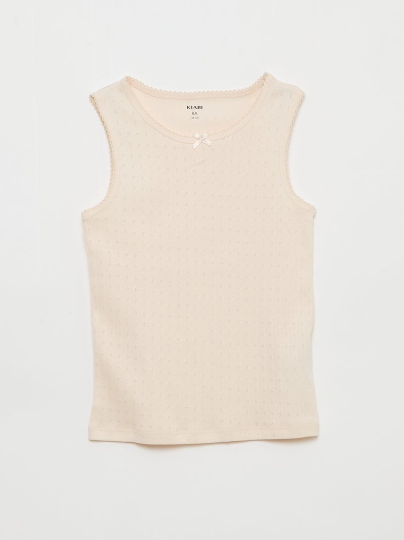 Set van 3 hemdjes van ajourtricot Rose - Kiabi