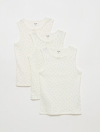 Set van 3 hemdjes van ajourtricot