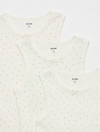 Set van 3 hemdjes van ajourtricot