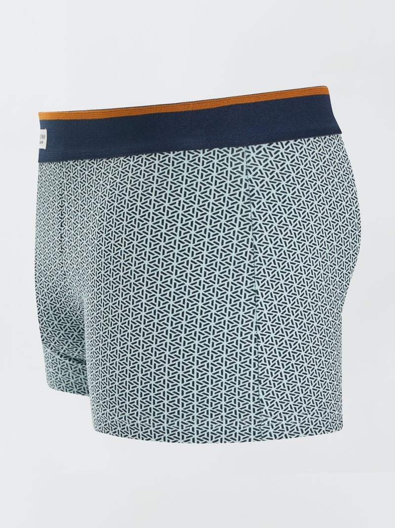 Set van 3 herenboxers van fantasietricot KAKI - Kiabi