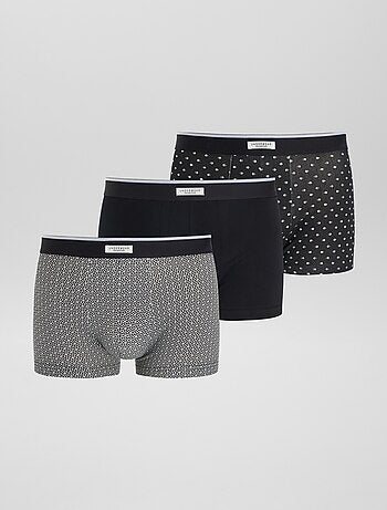 Set van 3 herenboxers van fantasietricot