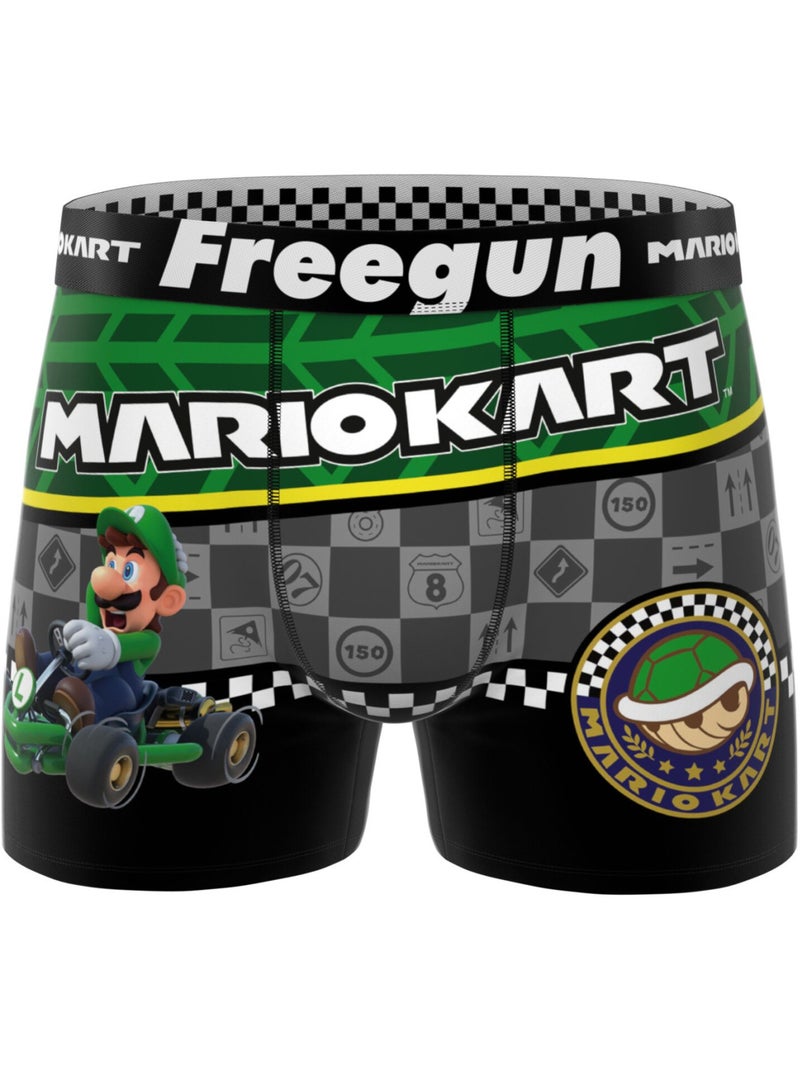 Set van 3 herenboxershorts met super mario kart-print. Rood - Kiabi