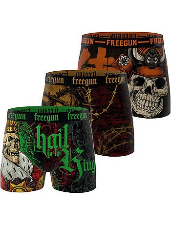 Set van 3 herenboxershorts uit de rock that-collectie