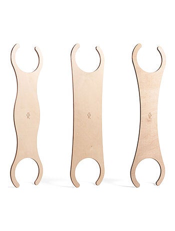 Set van 3 houten borden compatibel met stapelstein | tissi