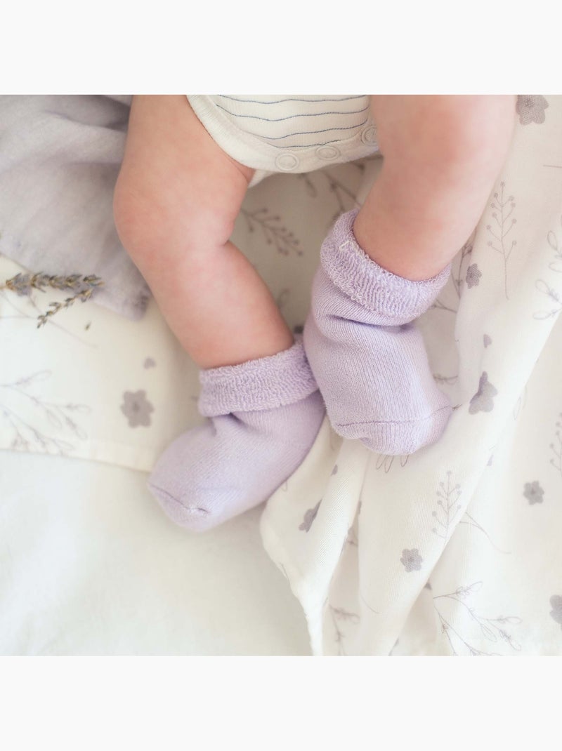 Set van 3 hydrofiele doeken Lila-mauve - Kiabi