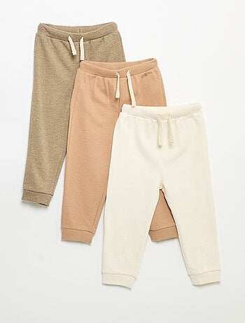 Set van 3 joggingbroeken van French Terry