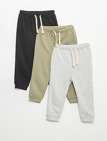 Set van 3 joggingbroeken van French Terry