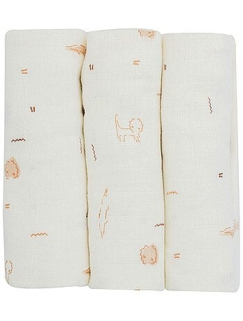 Set van 3 katoenen babyluiers