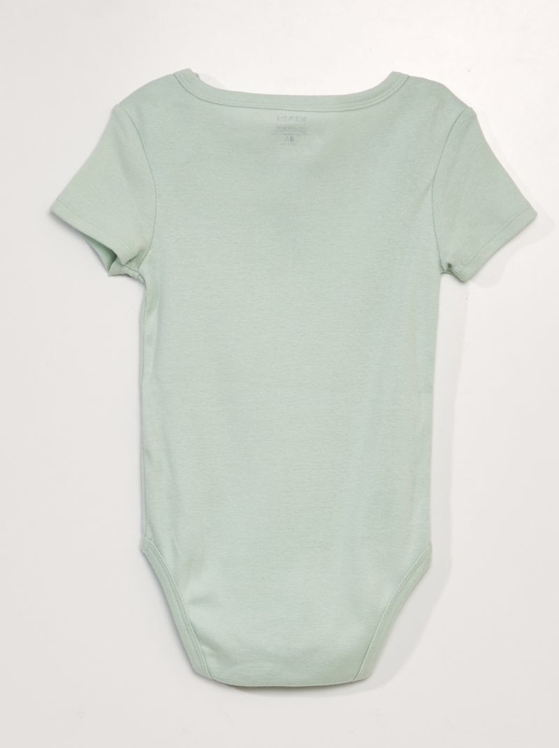 Set van 3 katoenen bodies - gemakkelijk aan te trekken collectie BLAUW - Kiabi