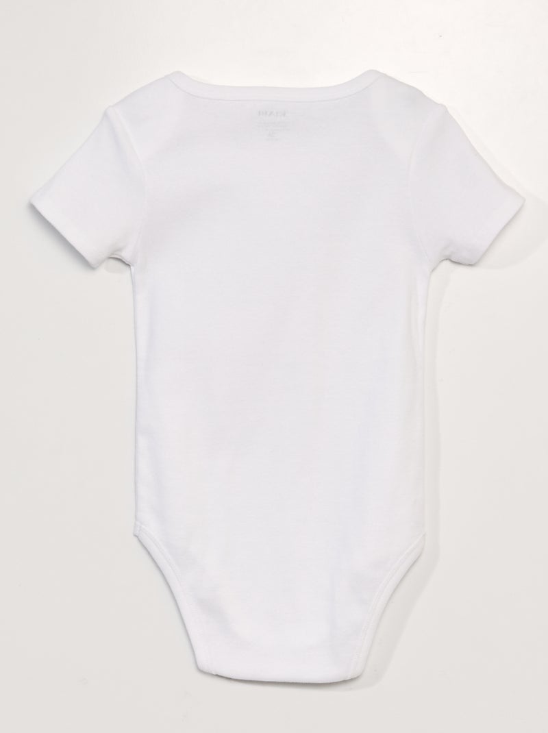Set van 3 katoenen bodies - gemakkelijk aan te trekken collectie BLAUW - Kiabi