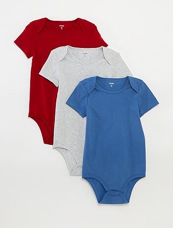 Set van 3 katoenen bodies - gemakkelijk aan te trekken collectie
