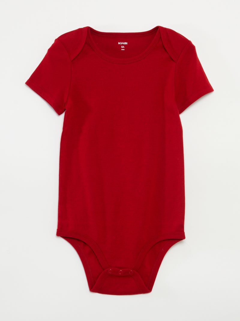 Set van 3 katoenen bodies - gemakkelijk aan te trekken collectie BLAUW - Kiabi