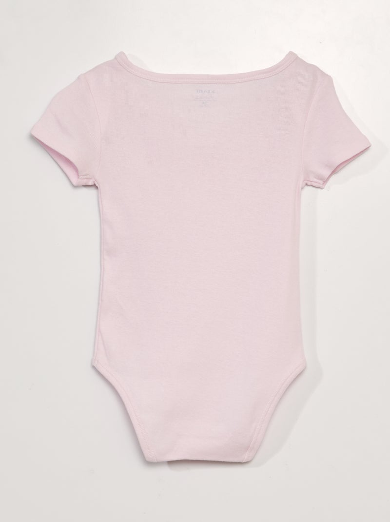 Set van 3 katoenen bodies - gemakkelijk aan te trekken collectie GEEL - Kiabi