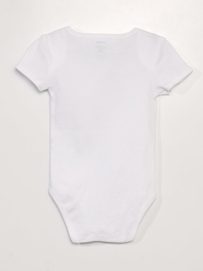 Set van 3 katoenen bodies - gemakkelijk aan te trekken collectie GEEL - Kiabi