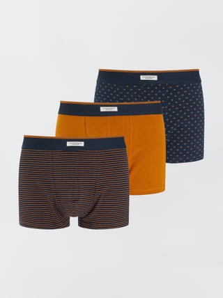 Set van 3 katoenen boxershorts