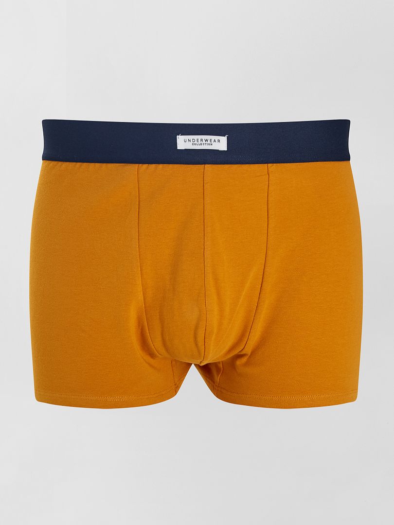 Set van 3 katoenen boxershorts BLAUW - Kiabi
