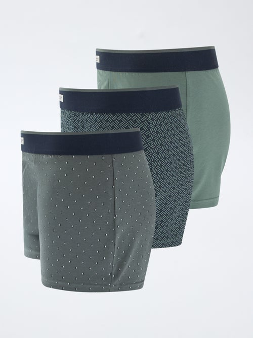 Set van 3 katoenen boxershorts - Kiabi