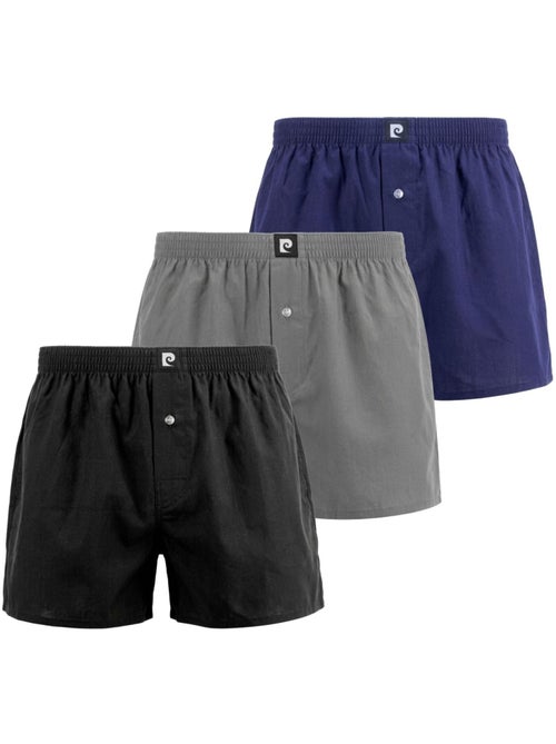 Set van 3 katoenen boxershorts voor heren - Kiabi