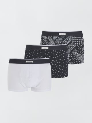 Set van 3 katoenen boxershorts