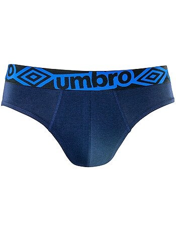 Set van 3 katoenen herenonderbroeken met diamantblauwe tailleband