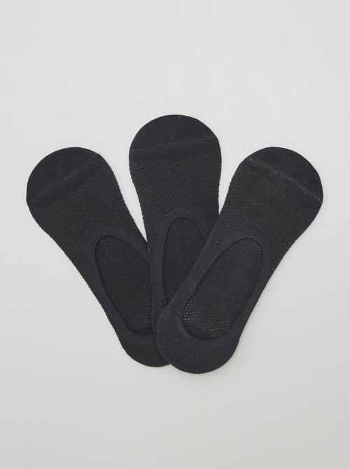 Set van 3 katoenen kousenvoetjes voor dames - Kiabi