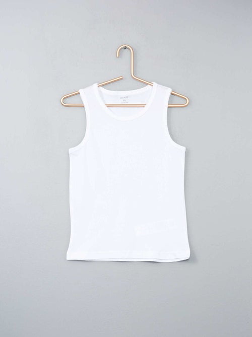 Set van 3 katoenen mouwloze tops - Kiabi