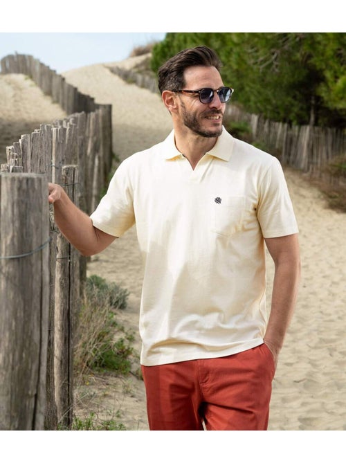 Set van 3 katoenen polo’s zonder knoopjes - ATLAS FOR MEN - Kiabi