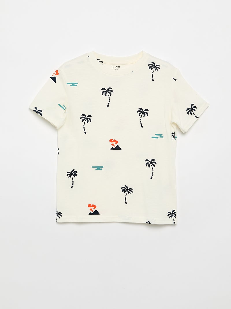 Set van 3 katoenen T-shirts Blauw - Kiabi