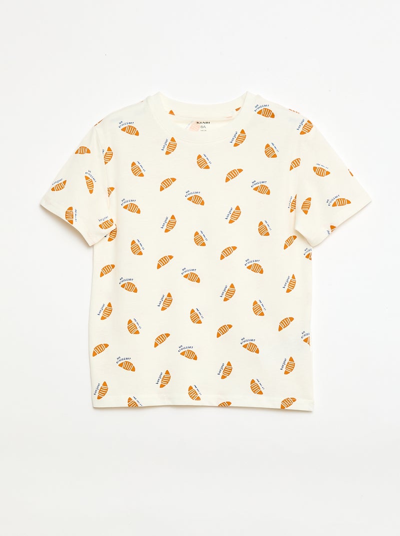 Set van 3 katoenen T-shirts Blauw - Kiabi