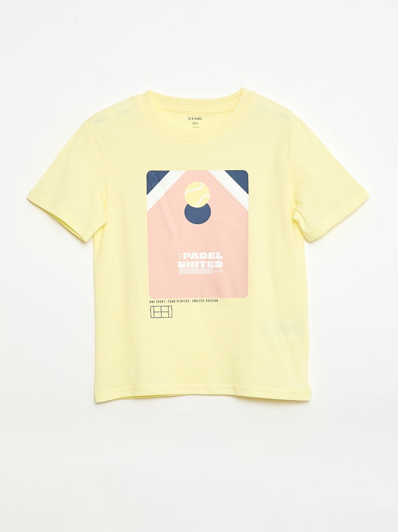 Set van 3 katoenen T-shirts Geel - Kiabi