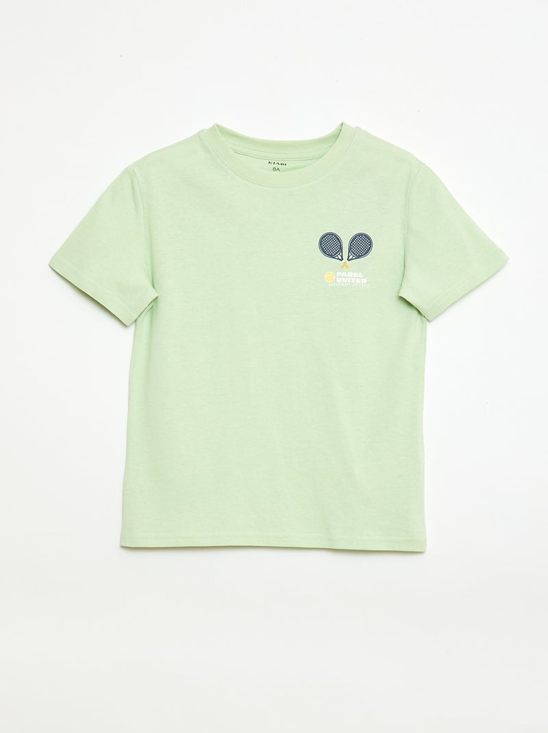 Set van 3 katoenen T-shirts Geel - Kiabi