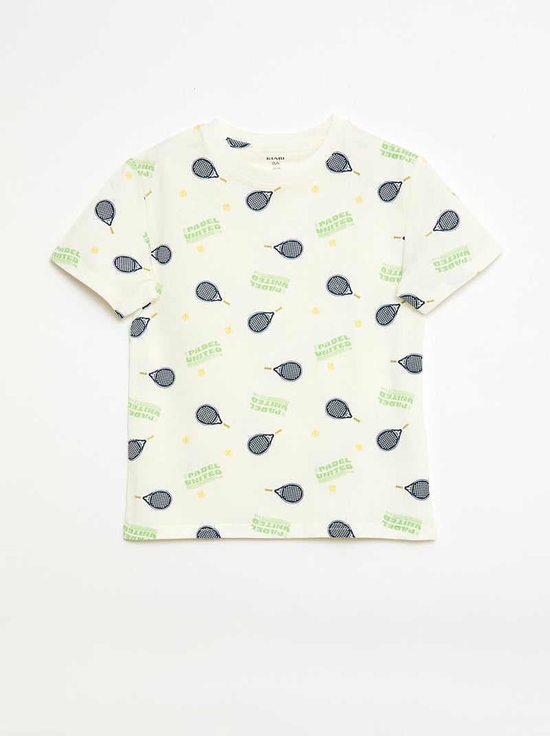 Set van 3 katoenen T-shirts Geel - Kiabi