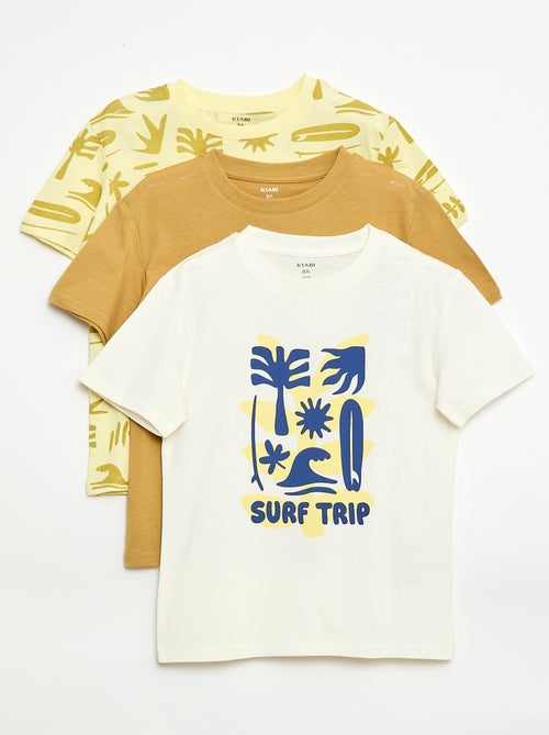 Set van 3 katoenen T-shirts - Kiabi