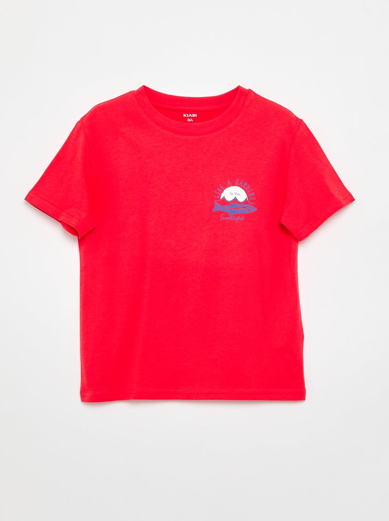 Set van 3 katoenen T-shirts Wit - Kiabi