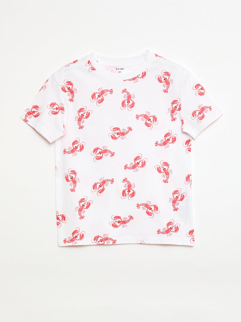 Set van 3 katoenen T-shirts Wit - Kiabi