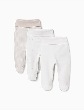 Set van 3 katoenen voetbroekjes