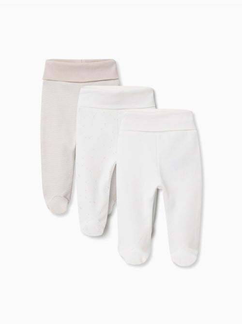 Set van 3 katoenen voetbroekjes - Kiabi