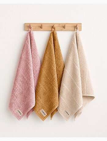 Set van 3 keukenhanddoeken van 100% katoen, diverse kleuren, badstof - Gamusi.
