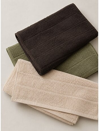 Set van 3 keukenhanddoeken van 100% katoen, diverse kleuren, badstof - Gamusi.