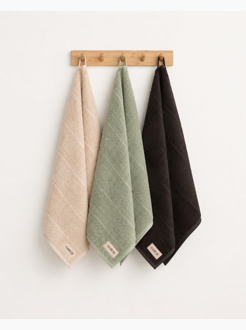 Set van 3 keukenhanddoeken van 100% katoen, diverse kleuren, badstof - Gamusi. - Kiabi Set van 3 keukenhanddoeken van 100% katoen, diverse kleuren, badstof - Gamusi. - Kiabi