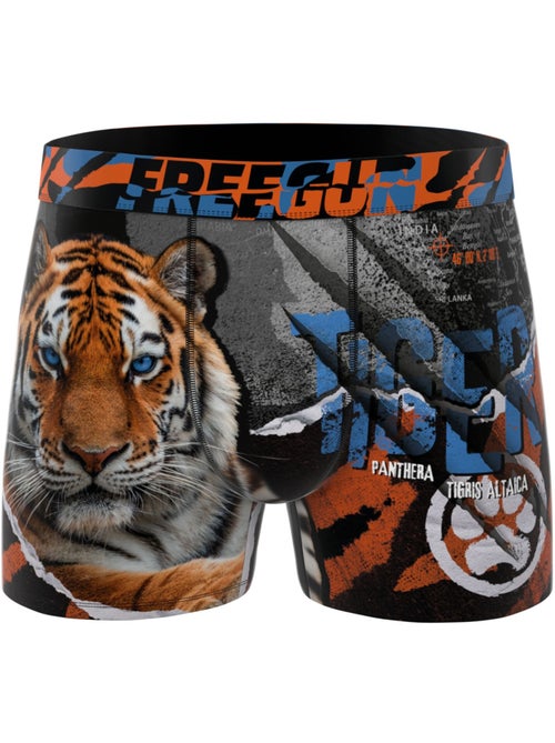 Set van 3 kinderboxershorts, 2 jaar garantie, wilde dieren - Kiabi Set van 3 kinderboxershorts, 2 jaar garantie, wilde dieren - Kiabi
