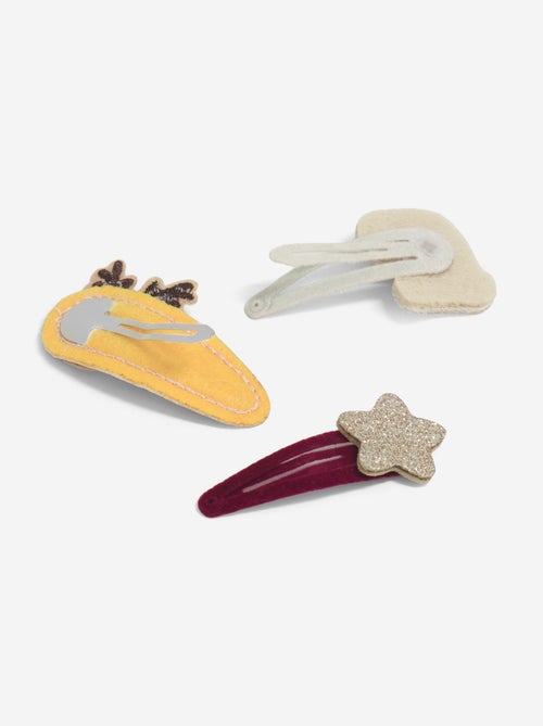 Set van 3 klikklakspeldjes 'Kerst' - Kiabi