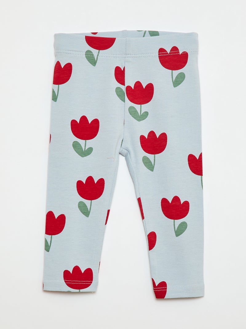 Set van 3 lange leggings Wit - Kiabi