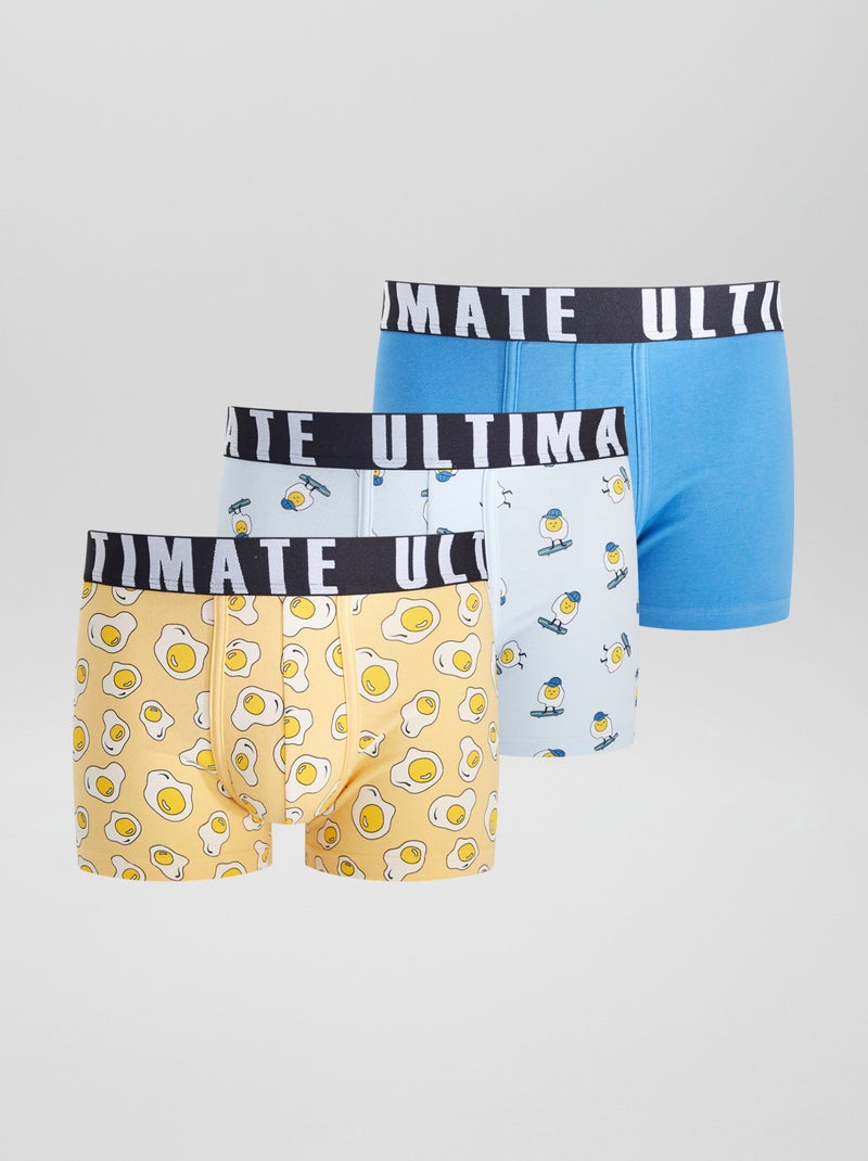 Set van 3 leuke boxers ORANJE - Kiabi