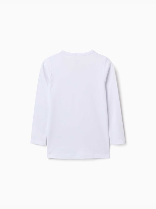 Set van 3 longsleeve ondershirts van geruwd katoen - Kiabi