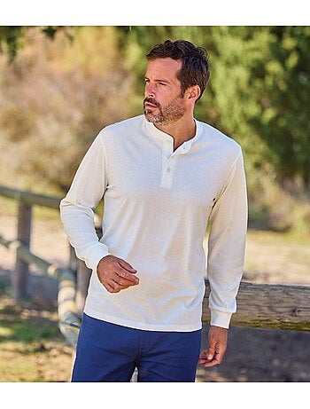 Set van 3 longsleeves met henleykraag - atlas for men